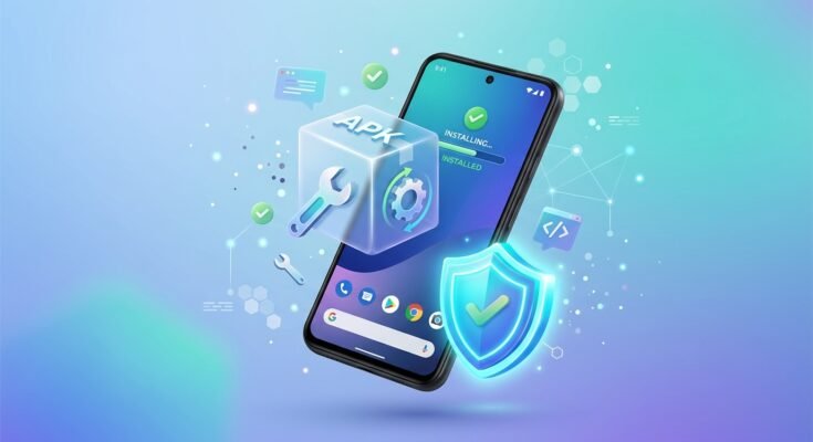 Illustration showing how to fix App Not Installed error on Android